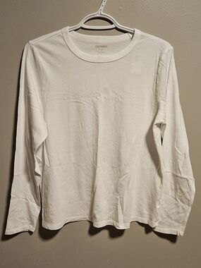 Old Navy Women's Long-Sleeve Crewneck Shirt - White
